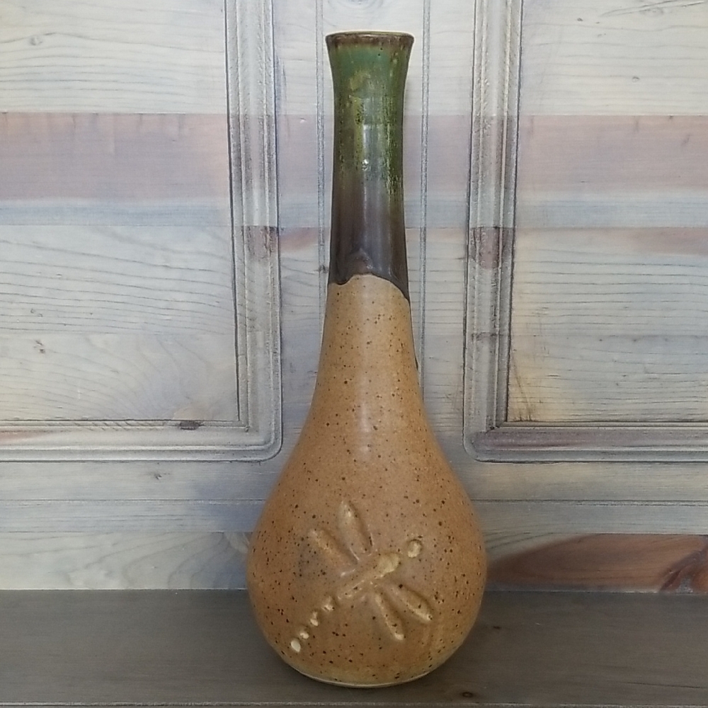 Studio Art Pottery Hand-crafted Stoneware Vase.